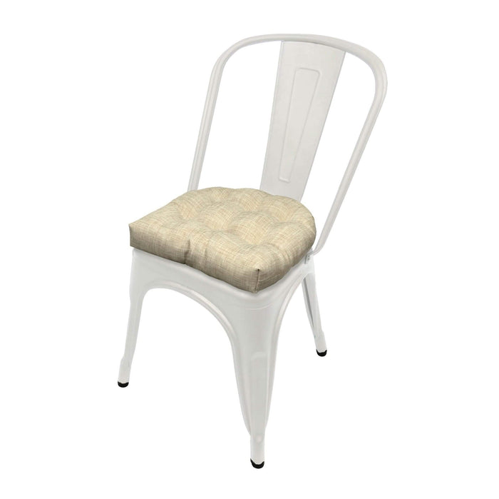 Hayden Beige Industrial Chair Cushion - Latex Foam Fill - Barnett Home Decor - Tan