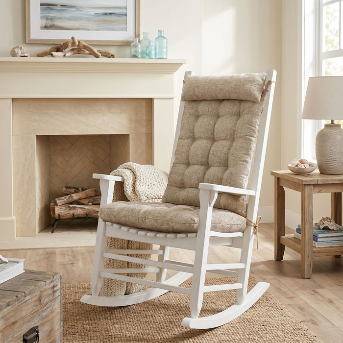 Hayden Beige Rocking Chair Cushions - Latex Foam  Fill