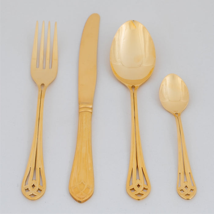 HERDMAR VITRAL CUTLERY 24PCS. GOLD (202064270)