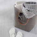 Herringbone Pearl Grey/White Handwoven Indoor/Outdoor Rug Rug By Annie Selke