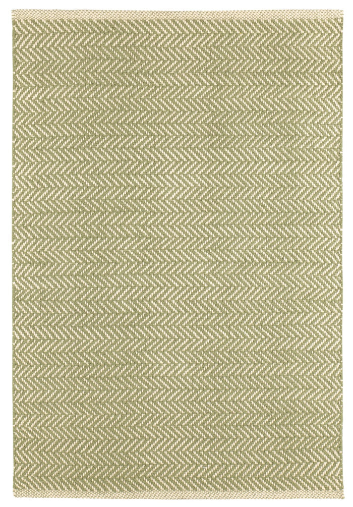 Herringbone Sage Handwoven Cotton Rug Rug By Annie Selke