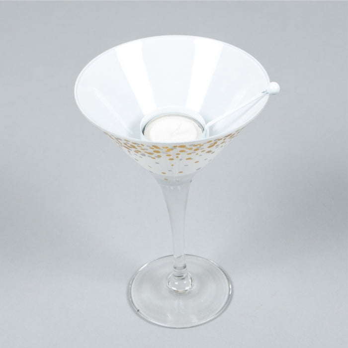 HOLIDAY PARTY TEALIGHT HOLDER MARTINI (428042625)
