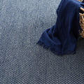 Honeycomb Indigo/Grey Handwoven Wool Rug Rug By Annie Selke