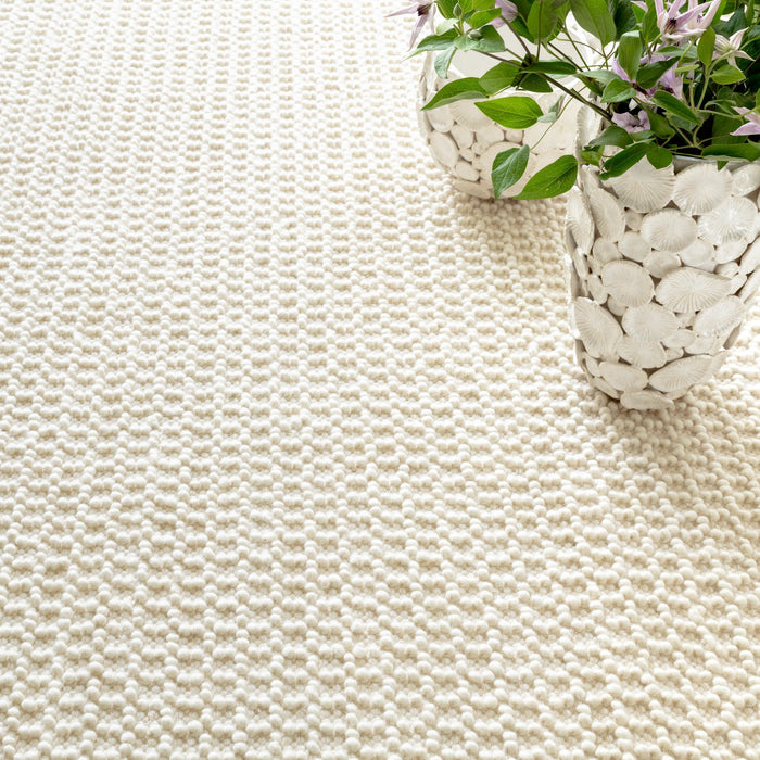 Hooper Ivory Handwoven Wool Rug Rug By Annie Selke