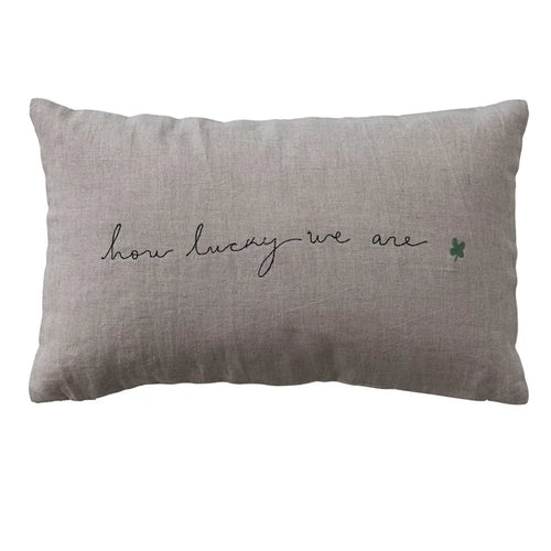 "How Lucky" Pillow - Madison's Niche