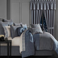 J Queen Leah Blue 4-Piece Comforter Set in QUEEN - Final Sale Comforter Sets By US Office - Latest Bedding