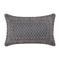 J Queen Leah Blue Boudoir Decorative Throw Pillow 21" x 13" - Final Sale Throw Pillows By US Office - Latest Bedding