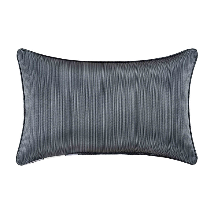 J Queen Leah Blue Boudoir Decorative Throw Pillow 21" x 13" - Final Sale Throw Pillows By US Office - Latest Bedding