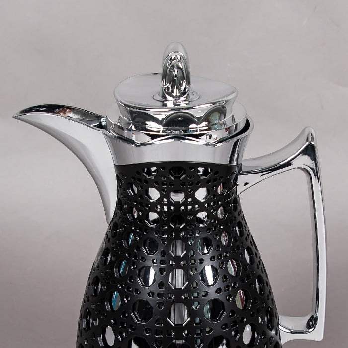 JIEGUAN VACUUM FLASK 1LITER BLACK/SILVER (202035078)