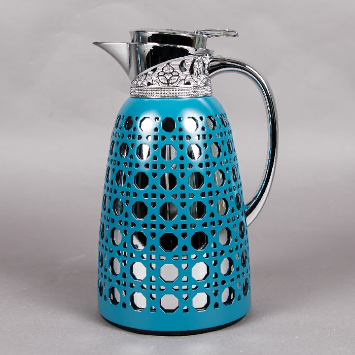 JIEGUAN VACUUM FLASK 1LITER BLUE/SILVER (202035071)
