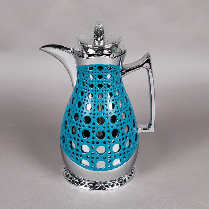 JIEGUAN VACUUM FLASK 1LITER BLUE/SILVER (202035077)