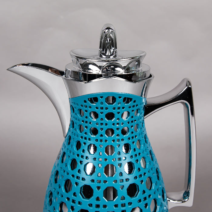 JIEGUAN VACUUM FLASK 1LITER BLUE/SILVER (202035077)
