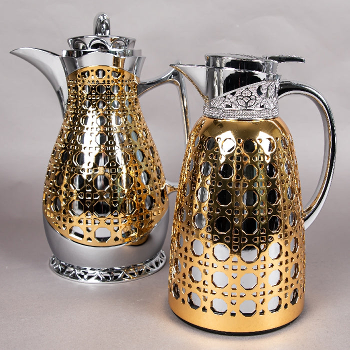 JIEGUAN VACUUM FLASK 1LITER GOLD/SILVER (202035081)
