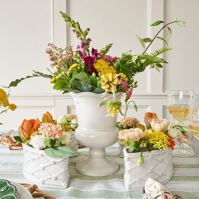 Juliska Berry & Thread Petite Parterre Garden Vase - Whitewash 8"