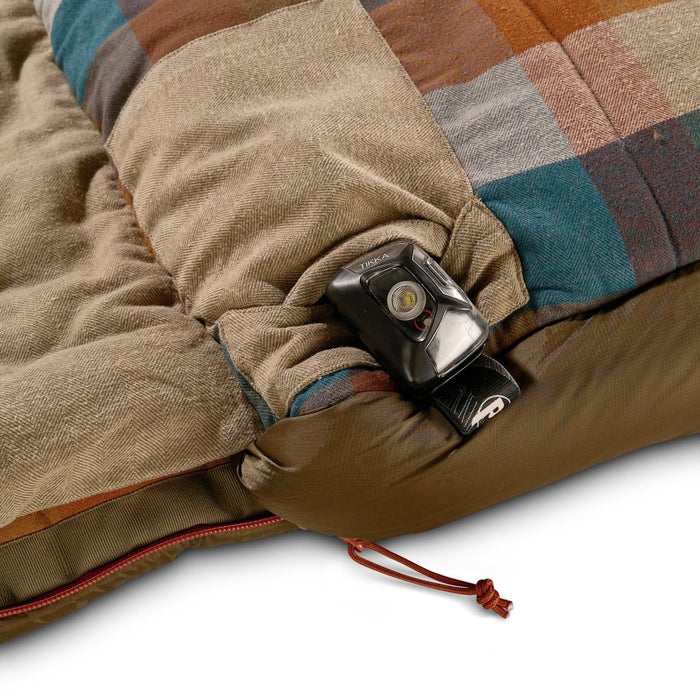 KELTY WAYBACK 20 DEG BURNT OLIVE (ORGANIC FLANNEL & CIRROLOFT ECO) - Hill and Dale Outdoors