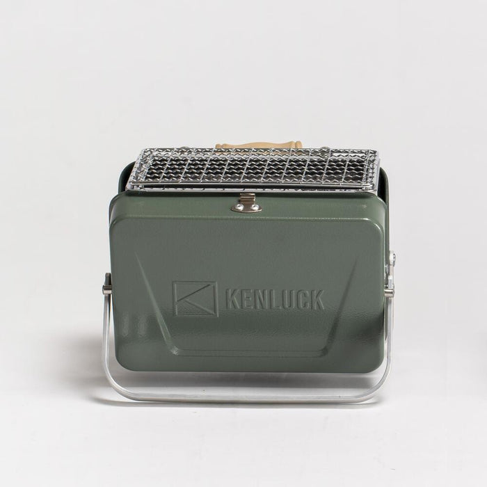 Kenluck Mini Grill / BBQ - Hammertone Gloss Green - Hill and Dale Outdoors
