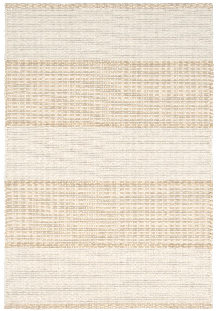 La Mirada Wheat Handwoven Cotton Rug Rug By Annie Selke