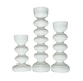 Lacquer Candlestick - Off White