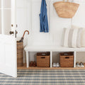 Lakeville Plaid Charcoal Handwoven Indoor/Outdoor Rug Rug By Annie Selke