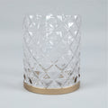 LANGHAM FACETED GLASS JAR HOLDER (428042610)
