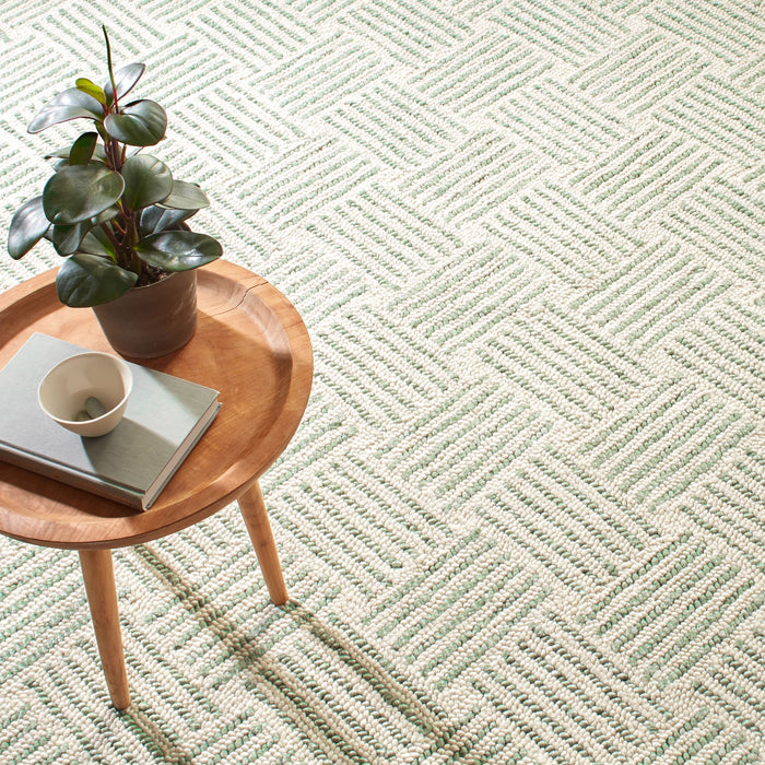 Layers Desert Sage Hand Hooked Wool Rug Rug By Annie Selke