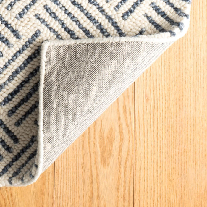 Layers Indigo Hand Hooked Wool Rug Rug By Annie Selke