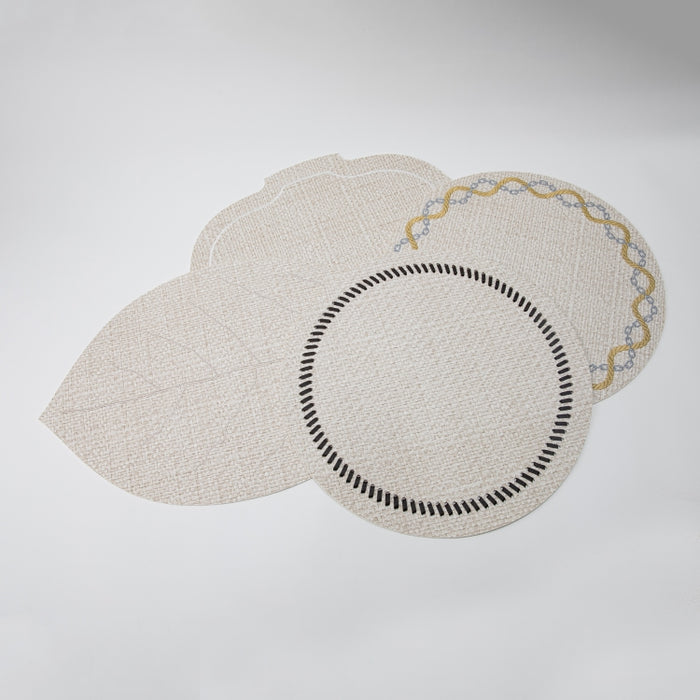 LEAF PLACEMAT RAFYA BEIGE (202055077)