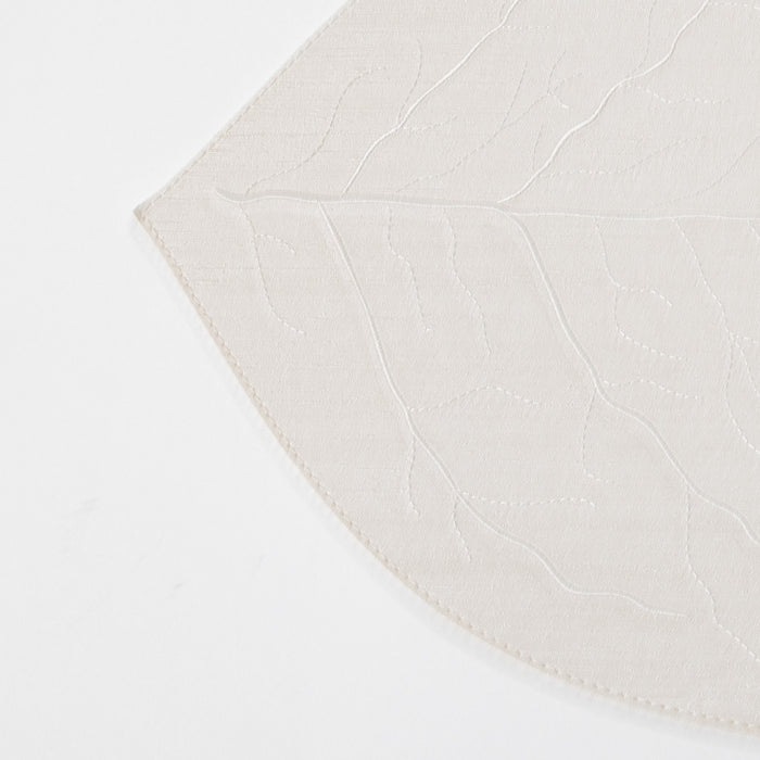 LEAF PLACEMAT SILK IVORY (202055087)