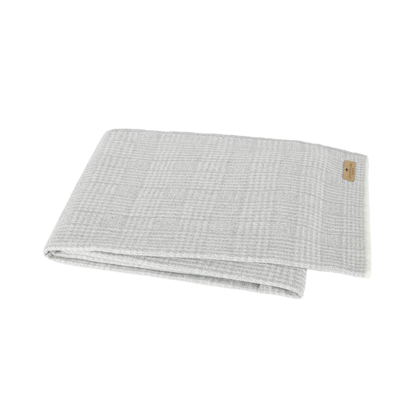 Lands Downunder Light Gray Sutton Plaid Throw