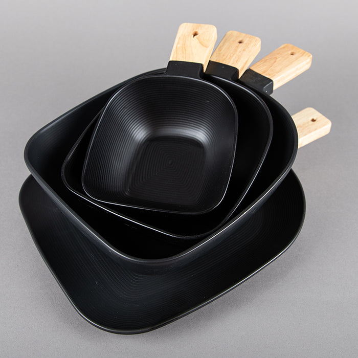 LINEAR TEXTURE MEDIUM BOWL SERVER STICK BLACK (202044358)