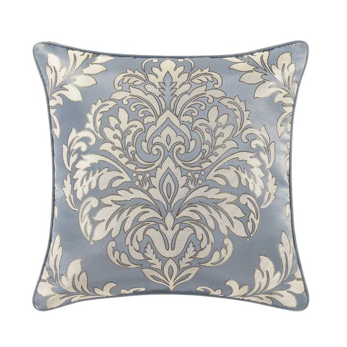 Lorenzo Blue Square Decorative Throw Pillow 20" x 20" Throw Pillows By J. Queen New York