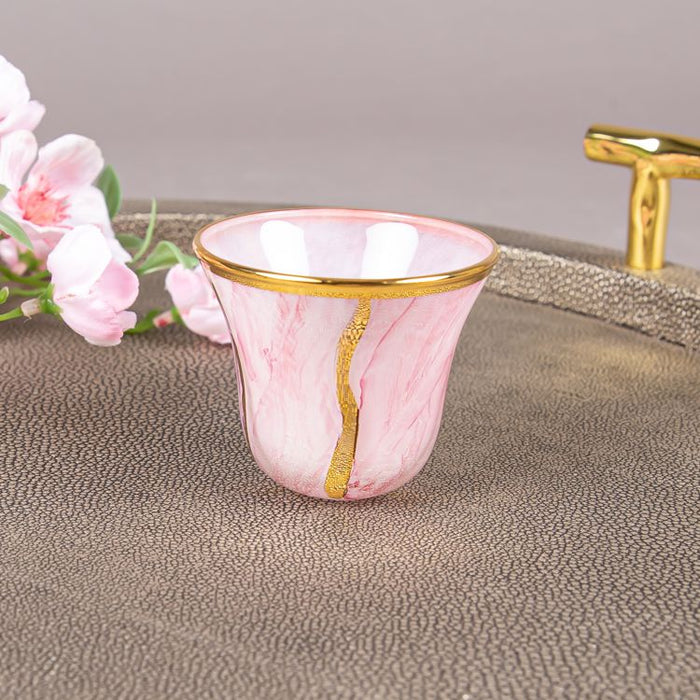 M02 COFFEE 6PCS TSCNA WHITE/PINK/GOLD (202016199)