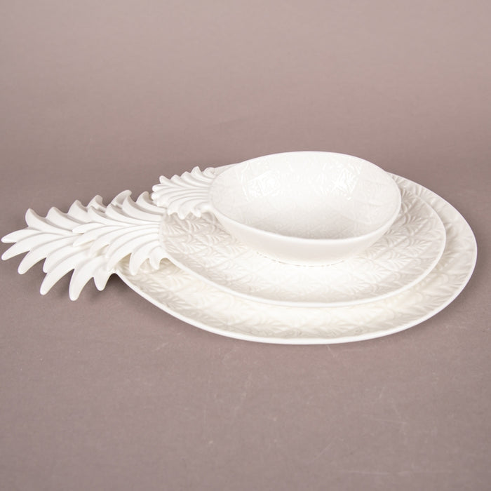 MADAGASCAR SERVING/DINNER PLATE 36X21.5 WHITE (202073076)