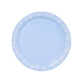 Mahjong Ice Blue Jasperware Dinner Paper Plate - 8 pack