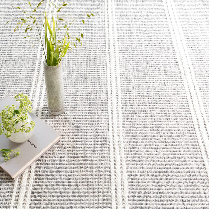 Malta Grey Handwoven Wool Rug Rug By Annie Selke