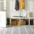 Malta Grey Machine Washable Rug Rug By Annie Selke