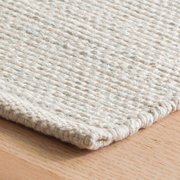 Marled Light Blue Handwoven Cotton Rug Rug By Annie Selke