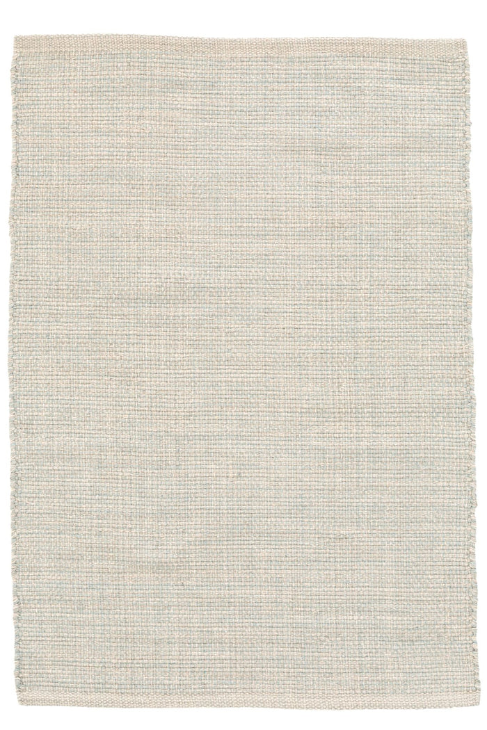 Marled Light Blue Handwoven Cotton Rug Rug By Annie Selke