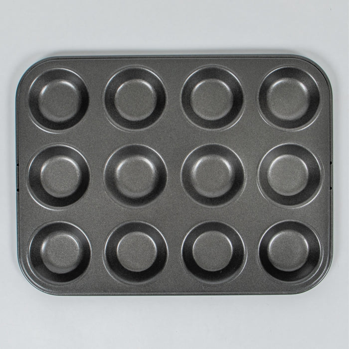 MASTER CLASS NON-STICK SHALLOW BAKING PAN 12 HOLES 6X2CM INDIVIDUAL SIZES (202041344)