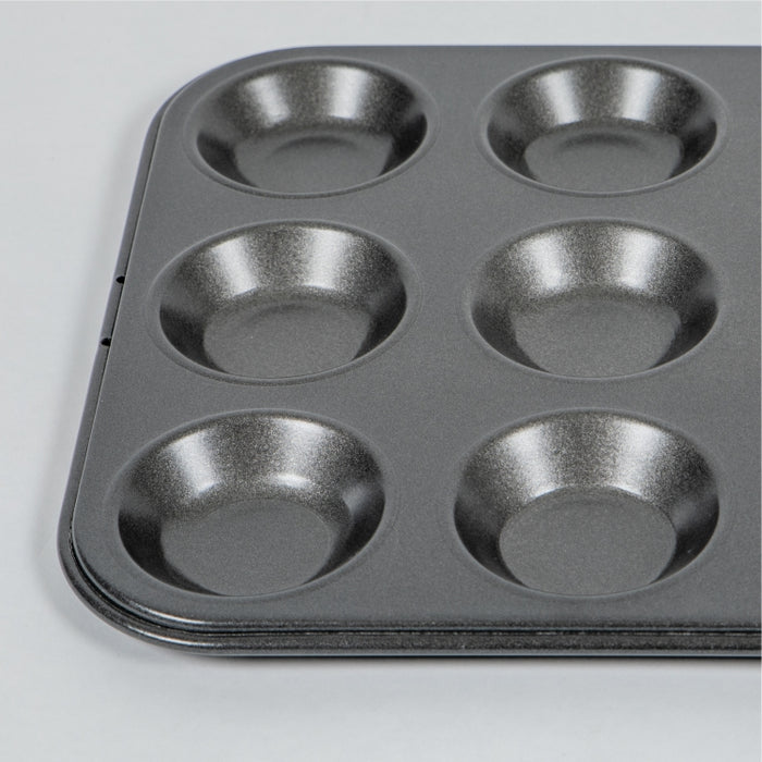 MASTER CLASS NON-STICK SHALLOW BAKING PAN 12 HOLES 6X2CM INDIVIDUAL SIZES (202041344)