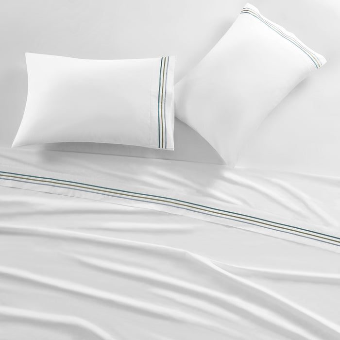 Meadow White 4 Piece Sheet Set Sheet Set By J. Queen New York