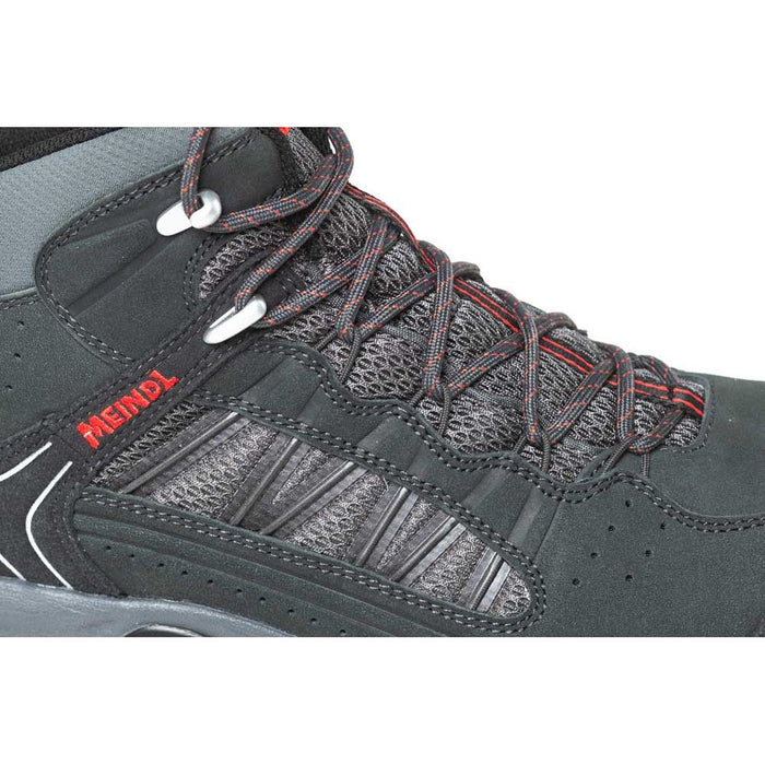 Meindl Journey Mid GTX Mens Wide Fit Walking Boots - Anthracite/Red - Hill and Dale Outdoors