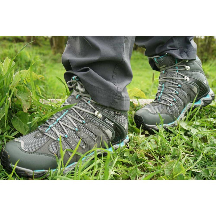 Meindl Respond Lady Mid II GTX Walking Boots - Anthracite/Turquoise - Hill and Dale Outdoors