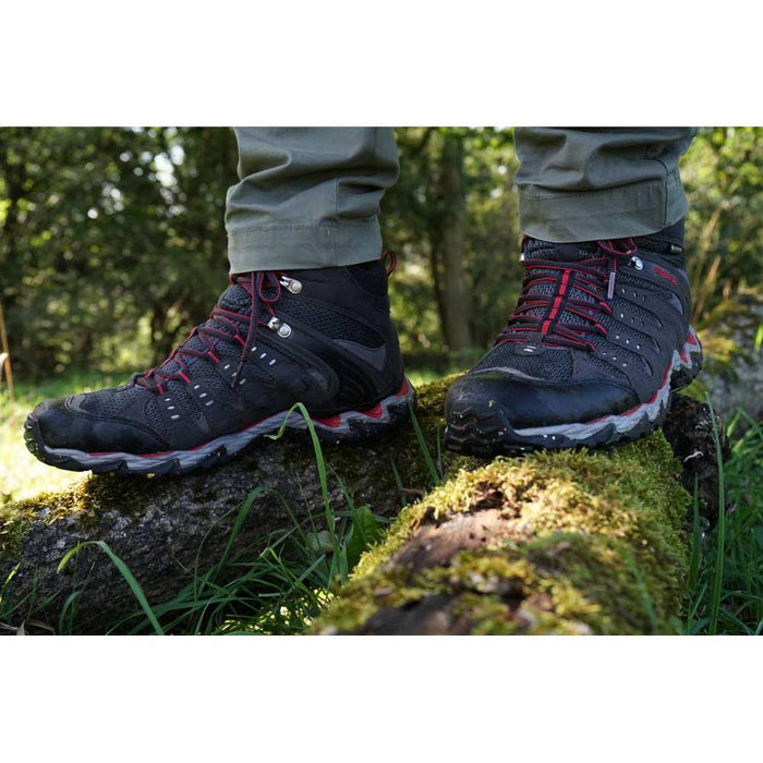 Meindl Respond Mid II GTX Walking Boots - Graphite/Red - Hill and Dale Outdoors