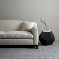 Melange Stripe Grey/Ivory Handwoven Indoor/Outdoor Rug Rug By Annie Selke