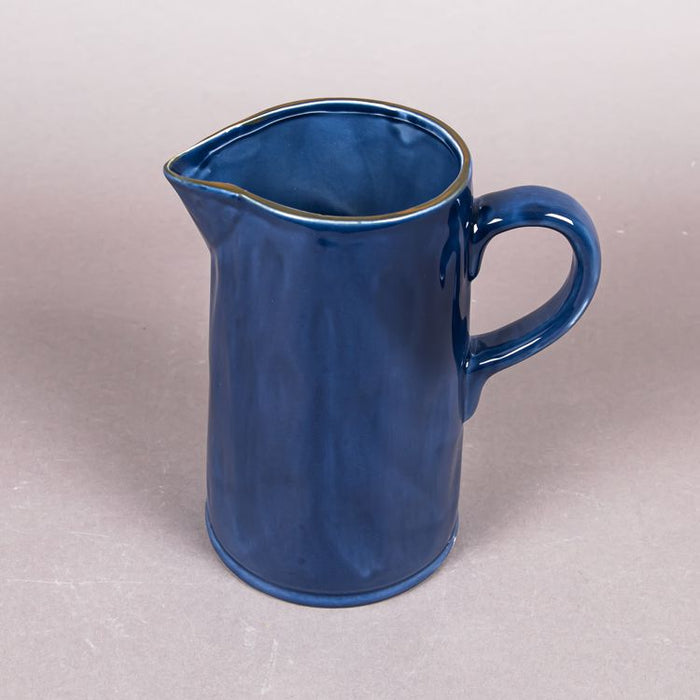 MERCURY CERAMIC JUG 19X12.5X20.5 INDIGO (202028849)