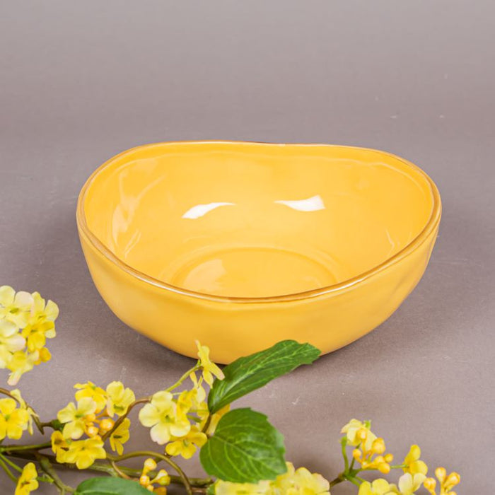 MERCURY CERAMIC SALAD BOWL 28X25XH.10 YELLOW (202028861)
