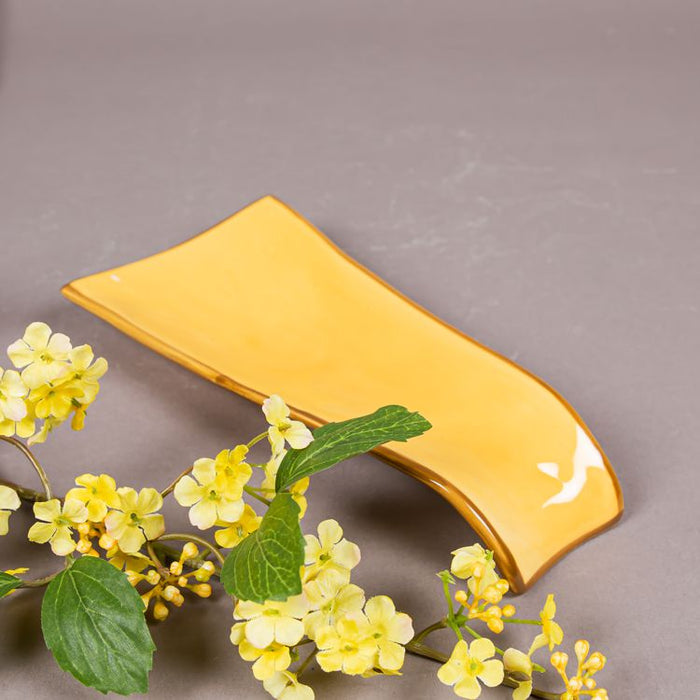 MERCURY CERAMIC SPOON REST 23.5X11X3.5 YELLOW (202028854)