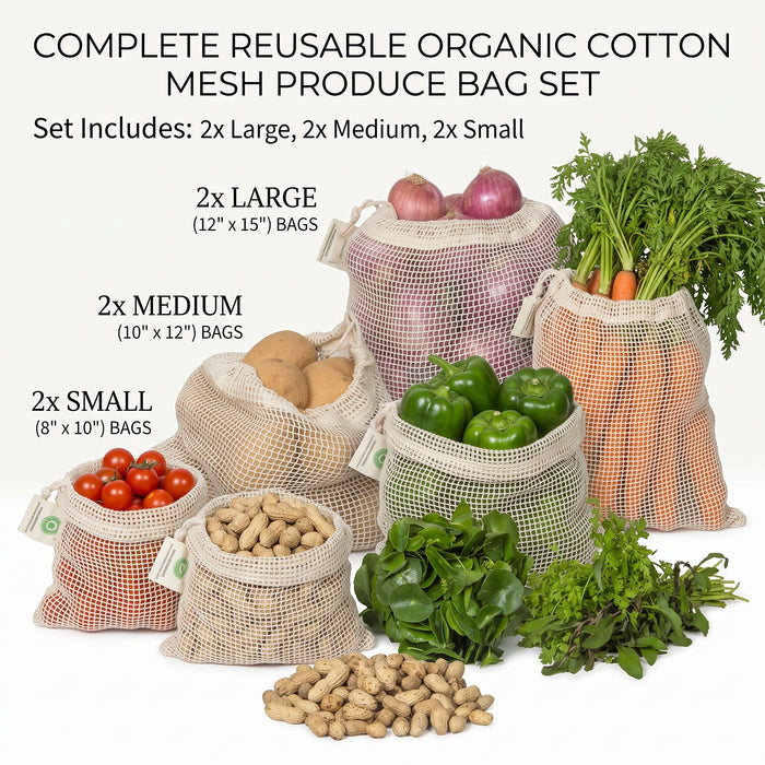 6 Bags (2L, 2M, 2S)