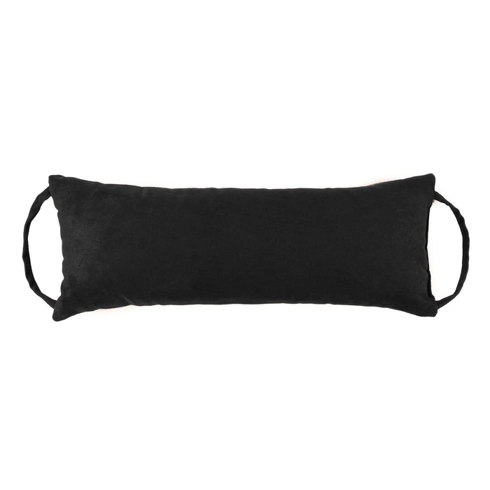 Barnett Home Decor | Microsuede Black Travel Pillow